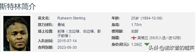 曼联对战斯特林,曼联7号斯特林