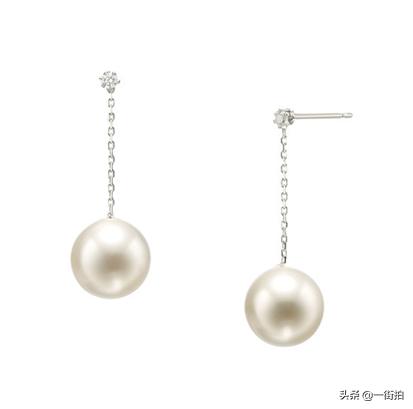 不对称性的珍珠耳环,宋慧乔同款双珠珍珠耳环