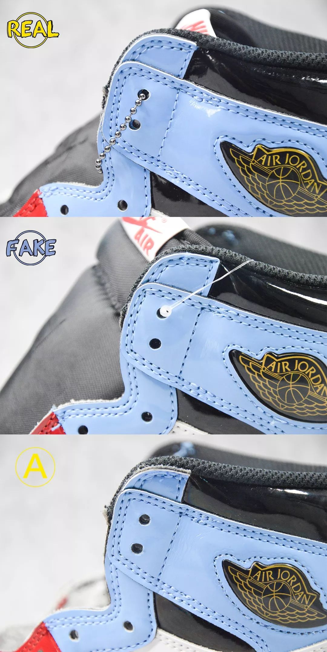 airjordan1和空军1号区别,airjordan1low警灯鉴别