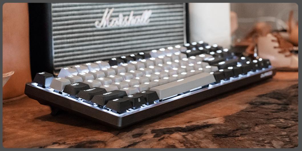 杜伽k310w键盘银轴,杜伽k310v2白光限定版机械键盘