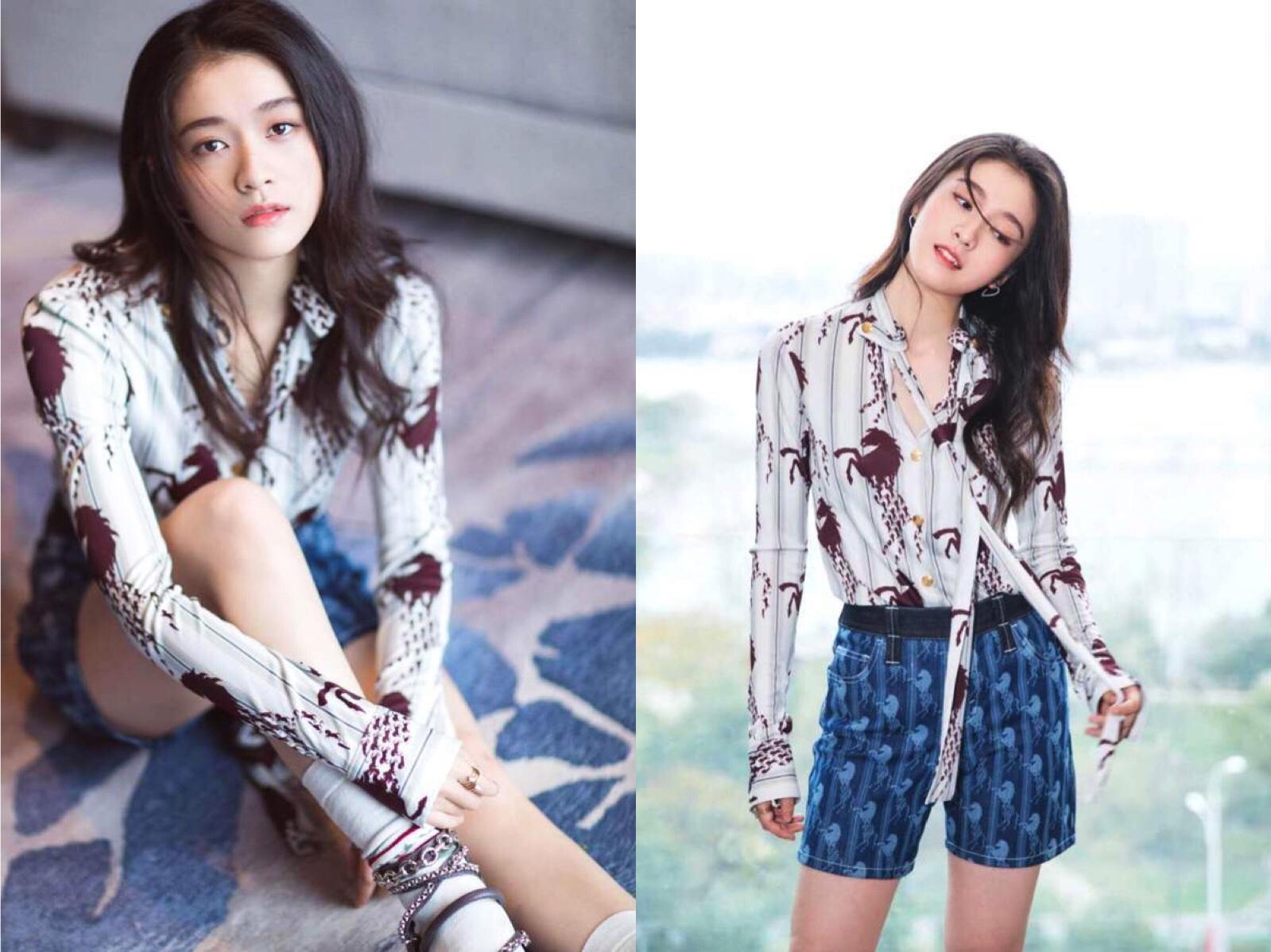 中长袜子夏季搭配短裤,现在流行的长袜短裤穿搭