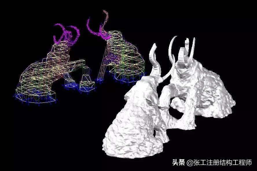 cad园林设计的假山平面图教程,现代花园假山流水鱼池设计效果