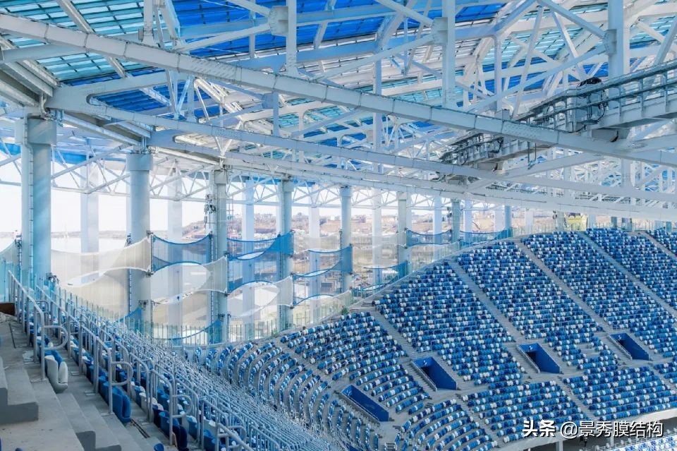 膜结构球场案例,膜结构球场效果图