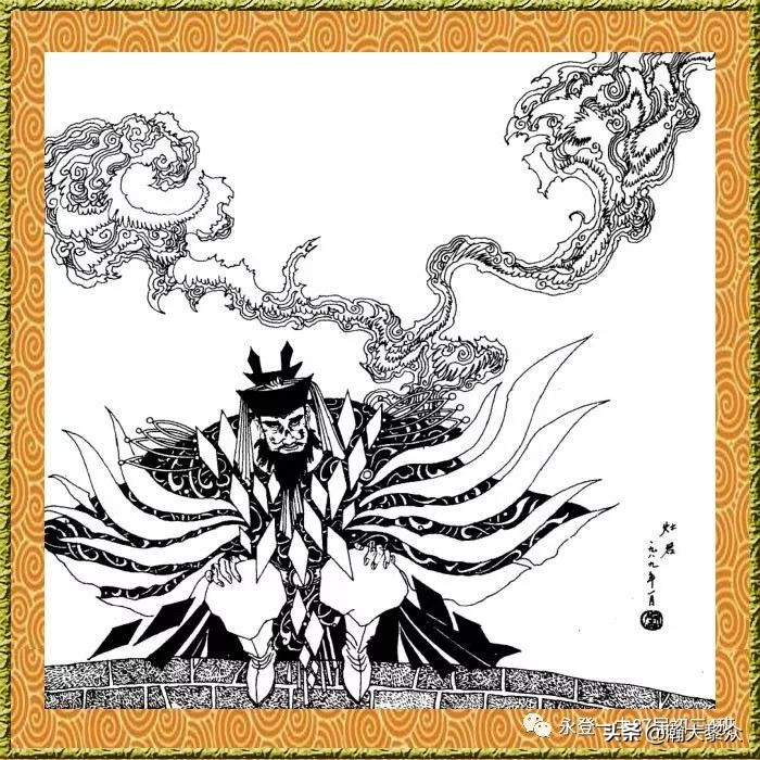 卢延光白描连环画全集,卢延光山水白描精品集