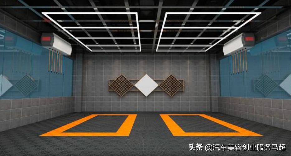 汽车美容贴膜店灯,汽车美容贴膜灯光