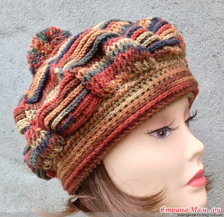 老年钩针花样钩帽子大全,中老年保暖帽子钩针视频