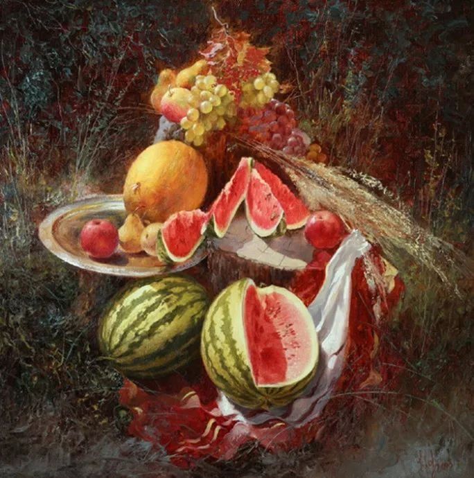 喀拉刨柯油画作品欣赏,瑞典油画人物画