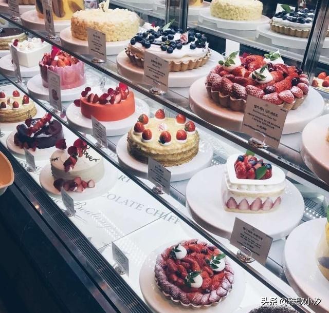 看了韩国的蛋糕橱窗,终于相信韩剧里不是骗人的,果然够“梦幻”