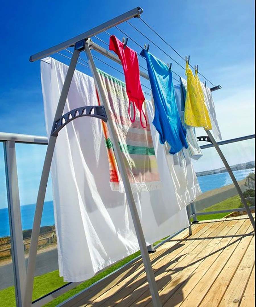 日式小型阳台晾衣,阳台晾衣简单又实用