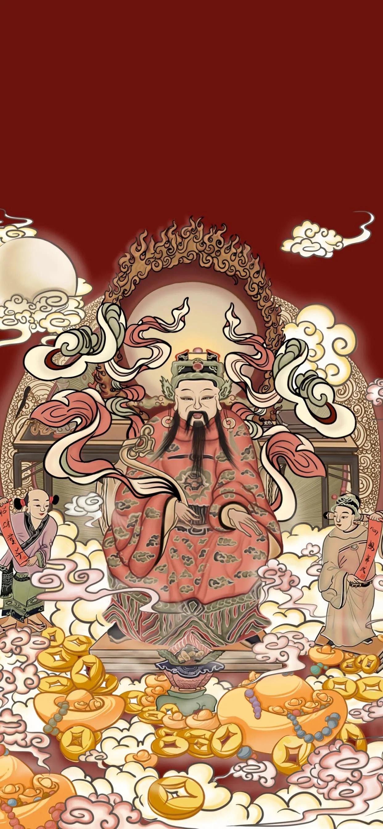 财神120帧8k蓝光超清壁纸,2022顺风顺水顺财神的壁纸