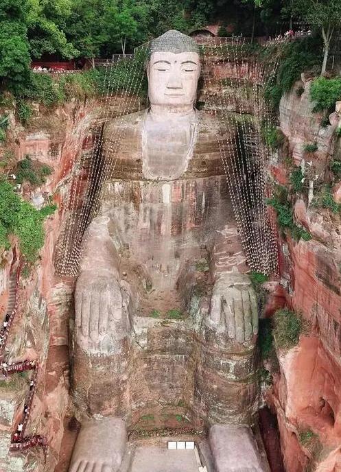 乐山大佛脚被水淹没奇观出现,乐山大佛再次被水淹没图片