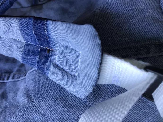 旧牛仔裤的废物利用改造,牛仔裤改双肩背包教程