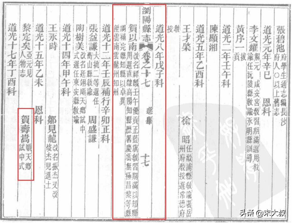 因浏阳古乐与湘乡曾国藩结缘的浏阳举人贺祥麟、贺宏勋叔侄