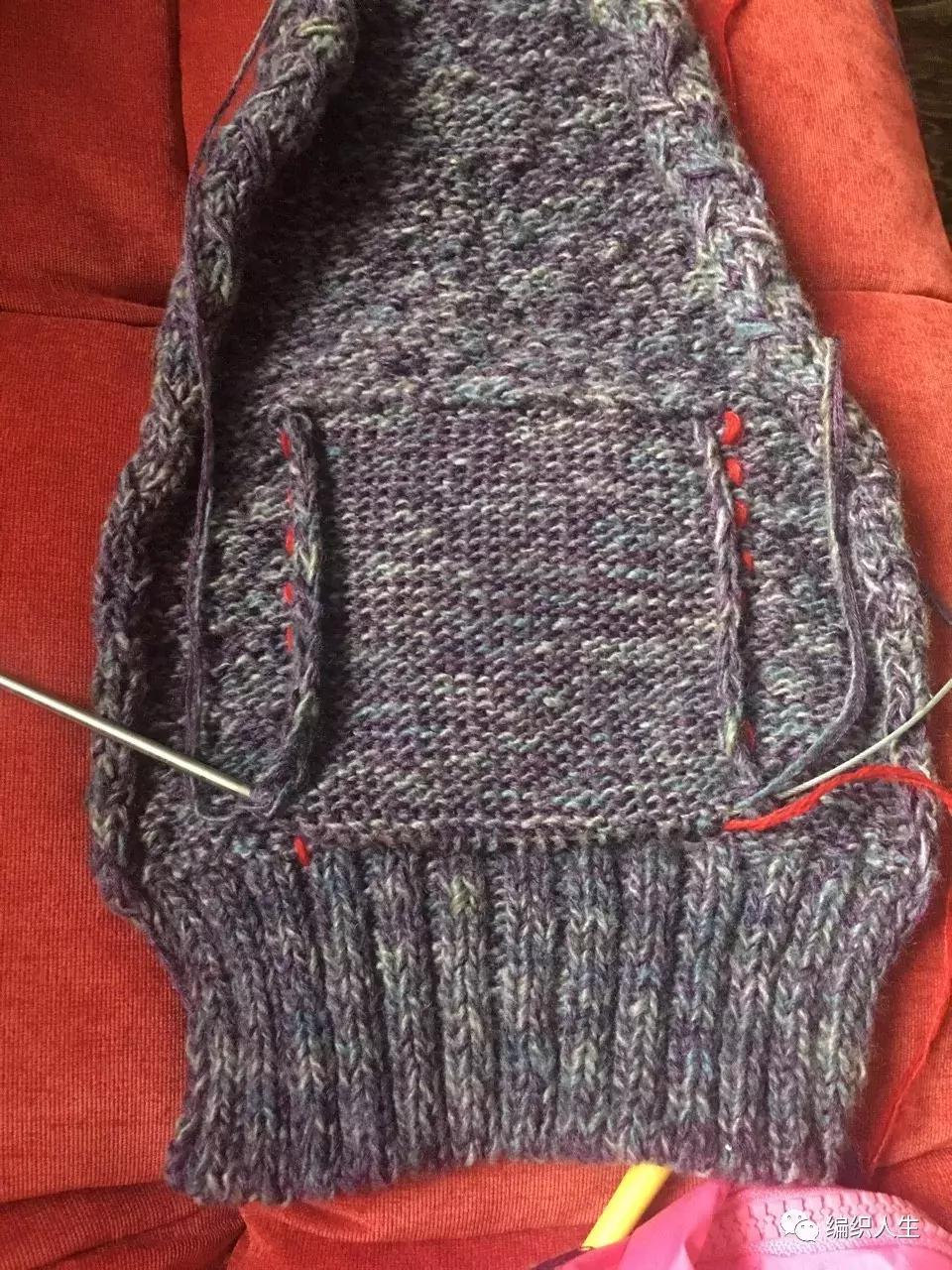 翻领开衫长毛衣棒针编织图解,棒针翻领开衫编织视频