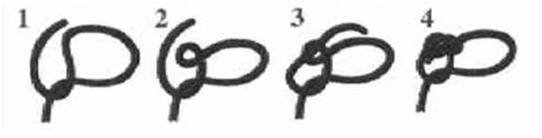 户外绳结的打结方法,户外8字环下降器绳结打法