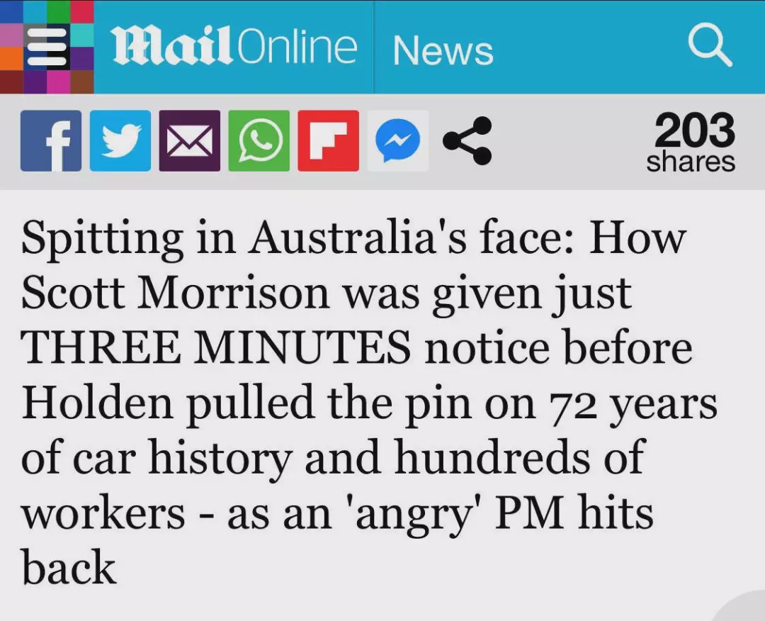 澳洲汽车巨头Holden，正式宣告终结，160年历史湮灭，近千人失业