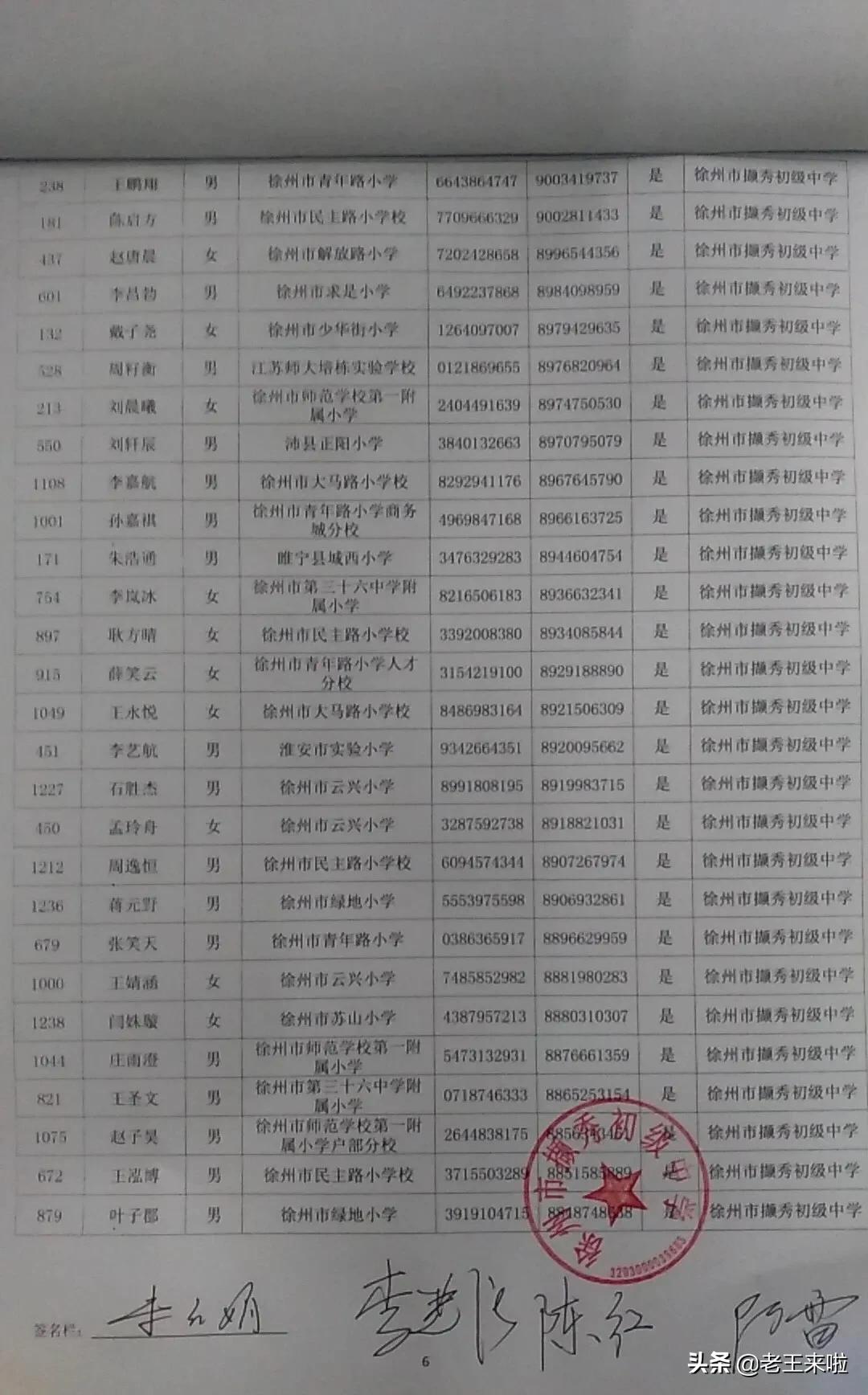 徐州撷秀初级中学2024年招生计划,撷秀初中录取名单