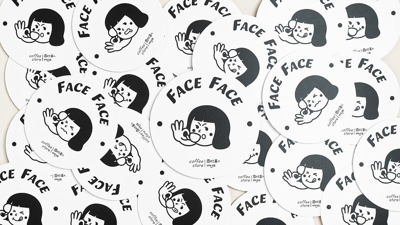 圆脸蛋儿咖啡品牌|这个IP设计有够可爱的