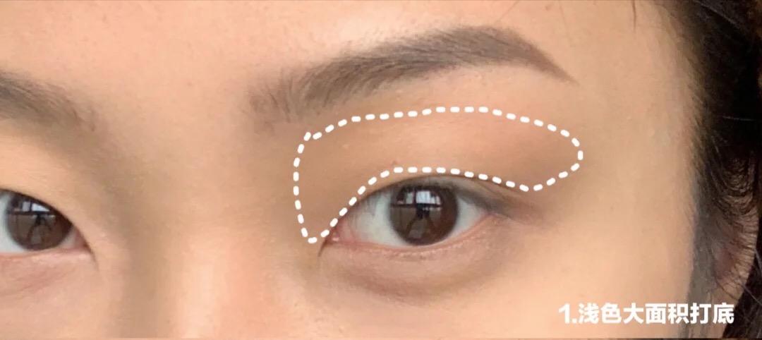 眼上有缺陷眼妆教程干净高级显大,单眼皮小眼睛眼妆教程干净高级