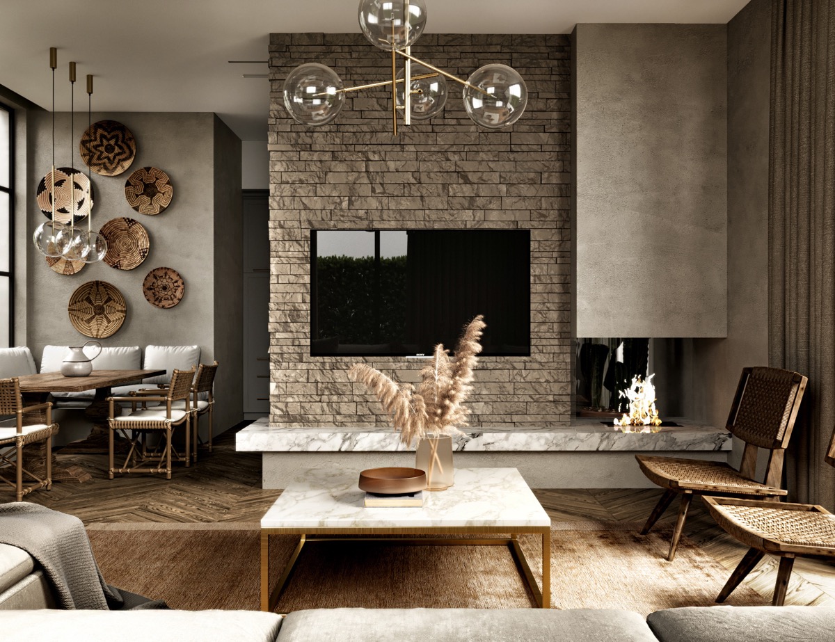 四米挑高户型装修风格,波希米亚风格装修