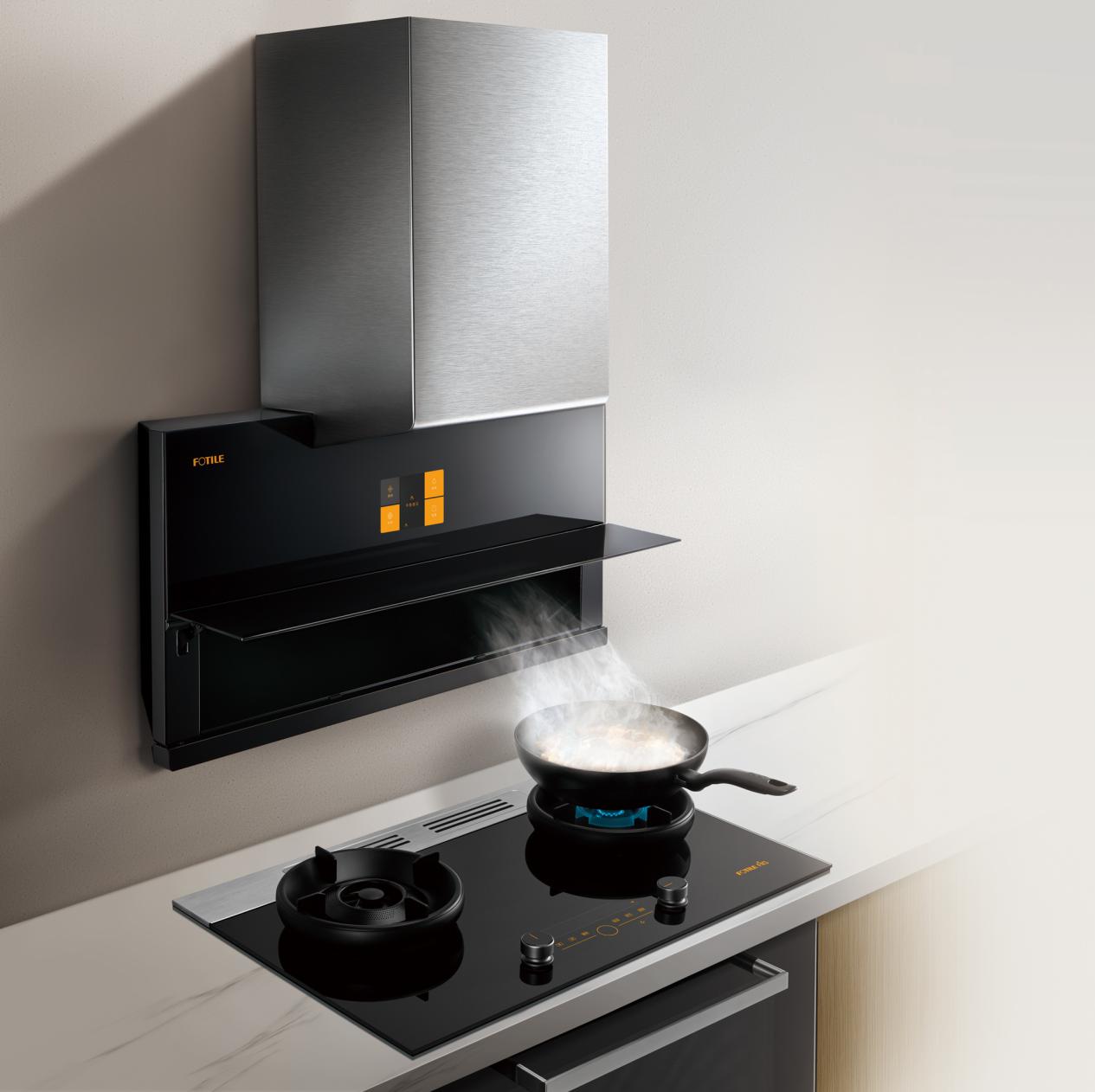 半开放式厨房用什么油烟机好,怎么设计好打理的厨房排油烟机