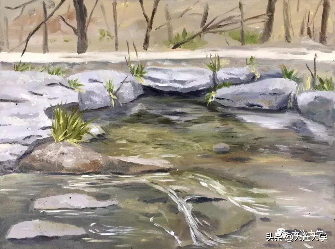 简单又好看的大连画,美丽大连我的家绘画