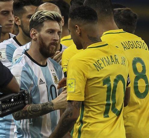 美洲杯巴西vs阿根廷内马尔瞬间,巴西内马尔梅西阿根廷