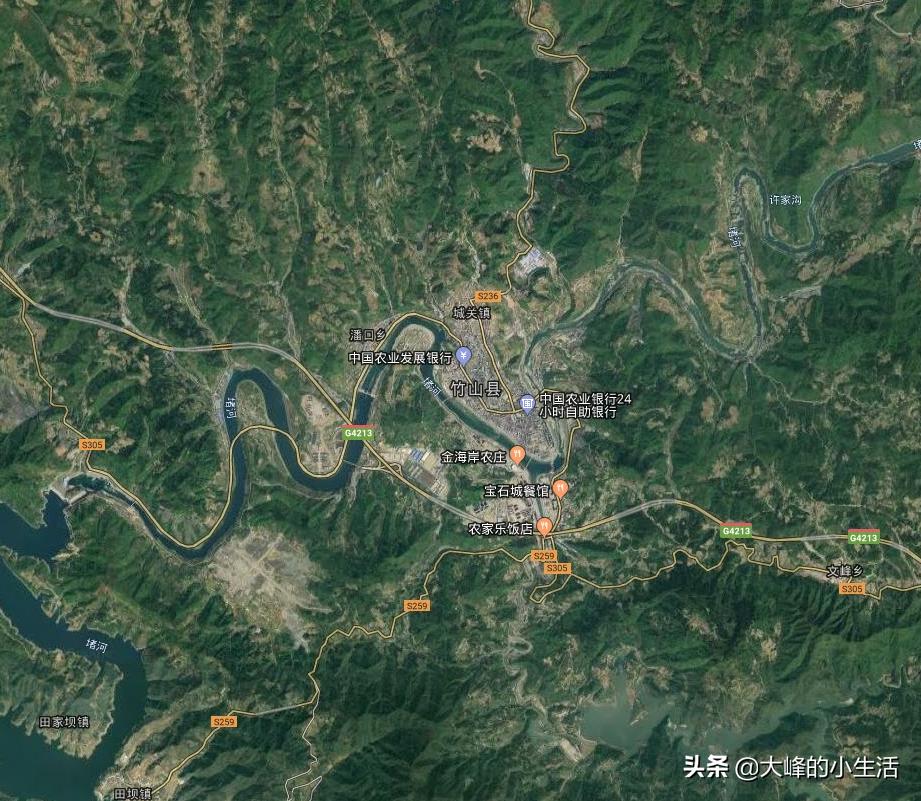 湖北十堰市城市全貌,十堰几个区分布图