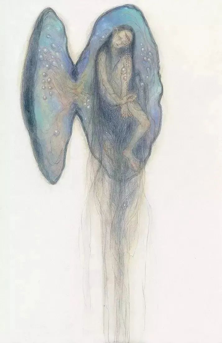 大鱼海棠唯美漫画插画设计,马克笔插画大鱼海棠