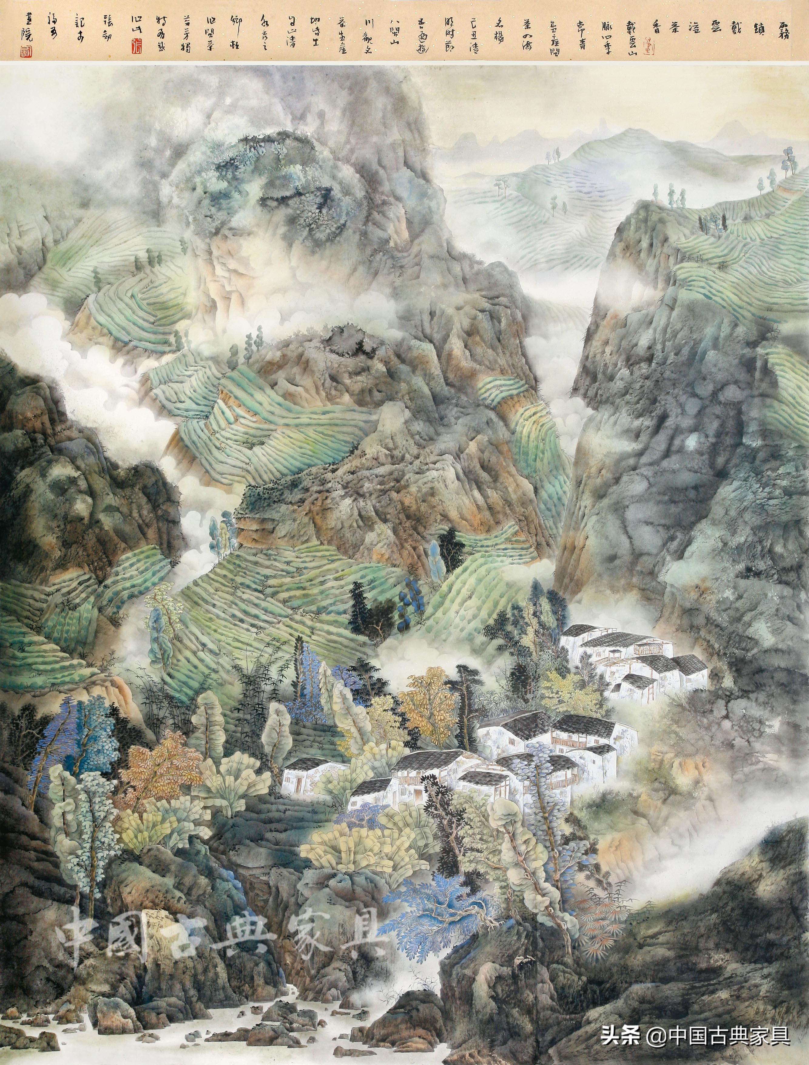 画者张剑：水墨山水写就家园赞歌丨《中国古典家具》2018年3月刊