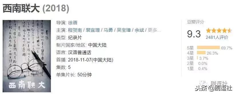 豆瓣9.3！回顾一段令人心神往之的历史，联大精神，永远未央！