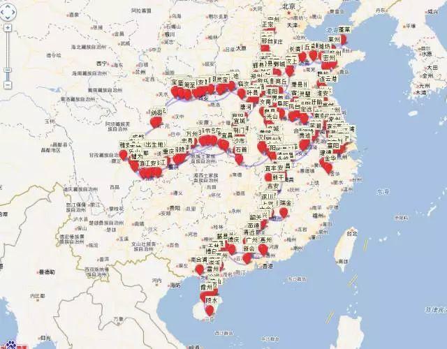 古代诗人一生到过的地方,古代诗人旅行足迹地图