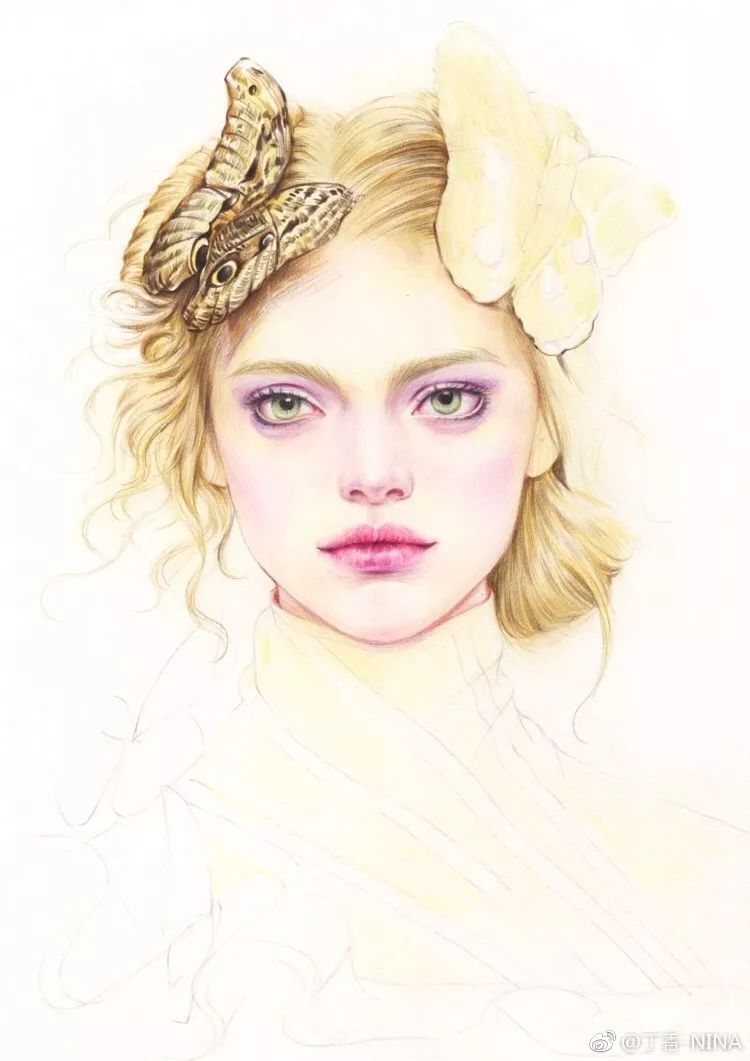 礼服怎么画好看仙气用彩铅,马克笔和彩铅裙子上色教程