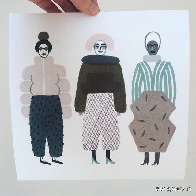 可爱温馨的手绘风插画,色彩鲜艳线条简单的插画