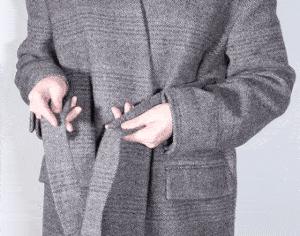 大衣腰带怎么系简单又好看,大衣短腰带系法简单又好看的系法