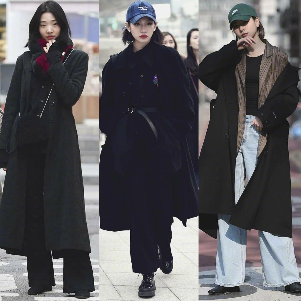 韩国一款女士大衣很火,韩国女明星冬天大衣穿搭