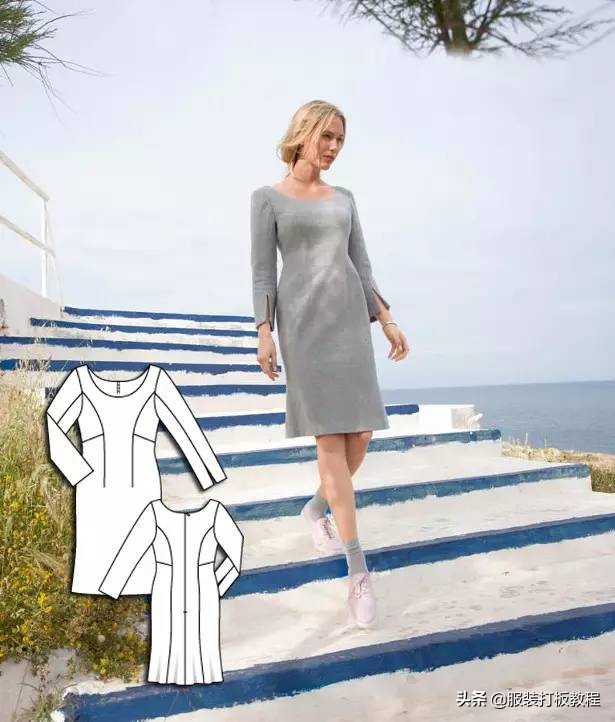 时装设计图手绘教程,服装制版图案大全