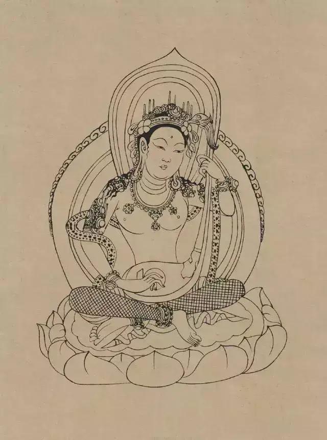 敦煌画线稿描摹,敦煌壁画白描勾线教程