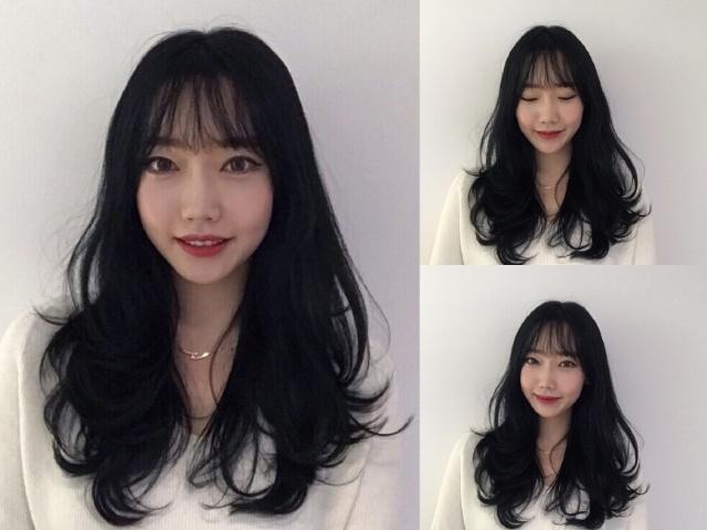 显脸小烫发中长发自己卷,长脸型中长发适合什么烫发