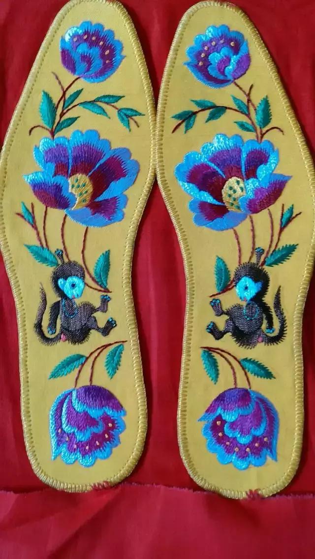 刺绣鞋垫图案大全详细图,惊艳绝伦刺绣鞋垫欣赏