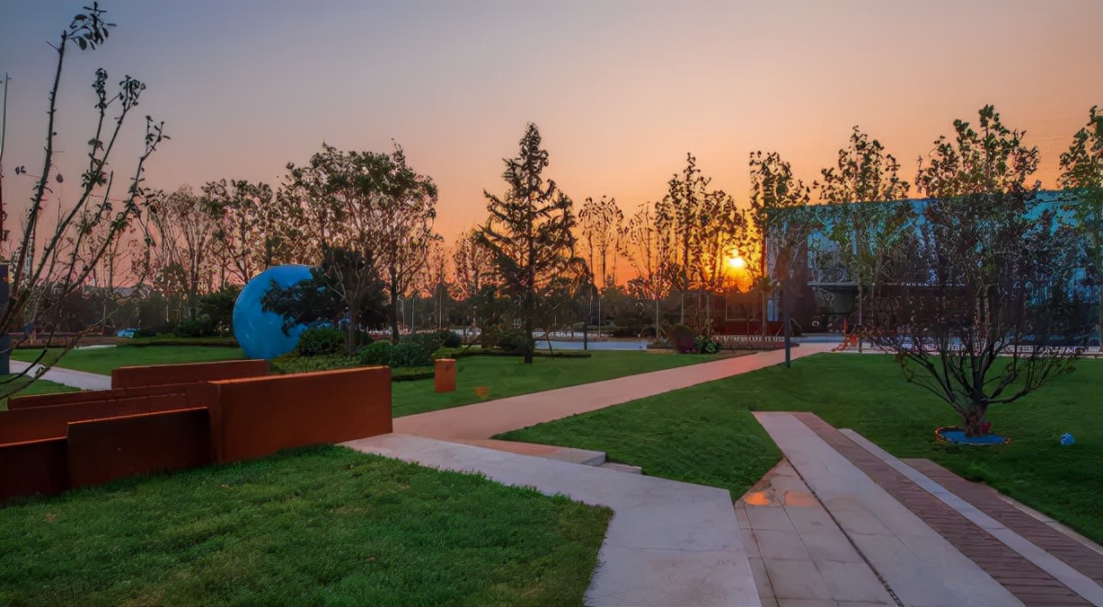 体育公园景观设计鸟瞰图,体育运动公园景观设计风格