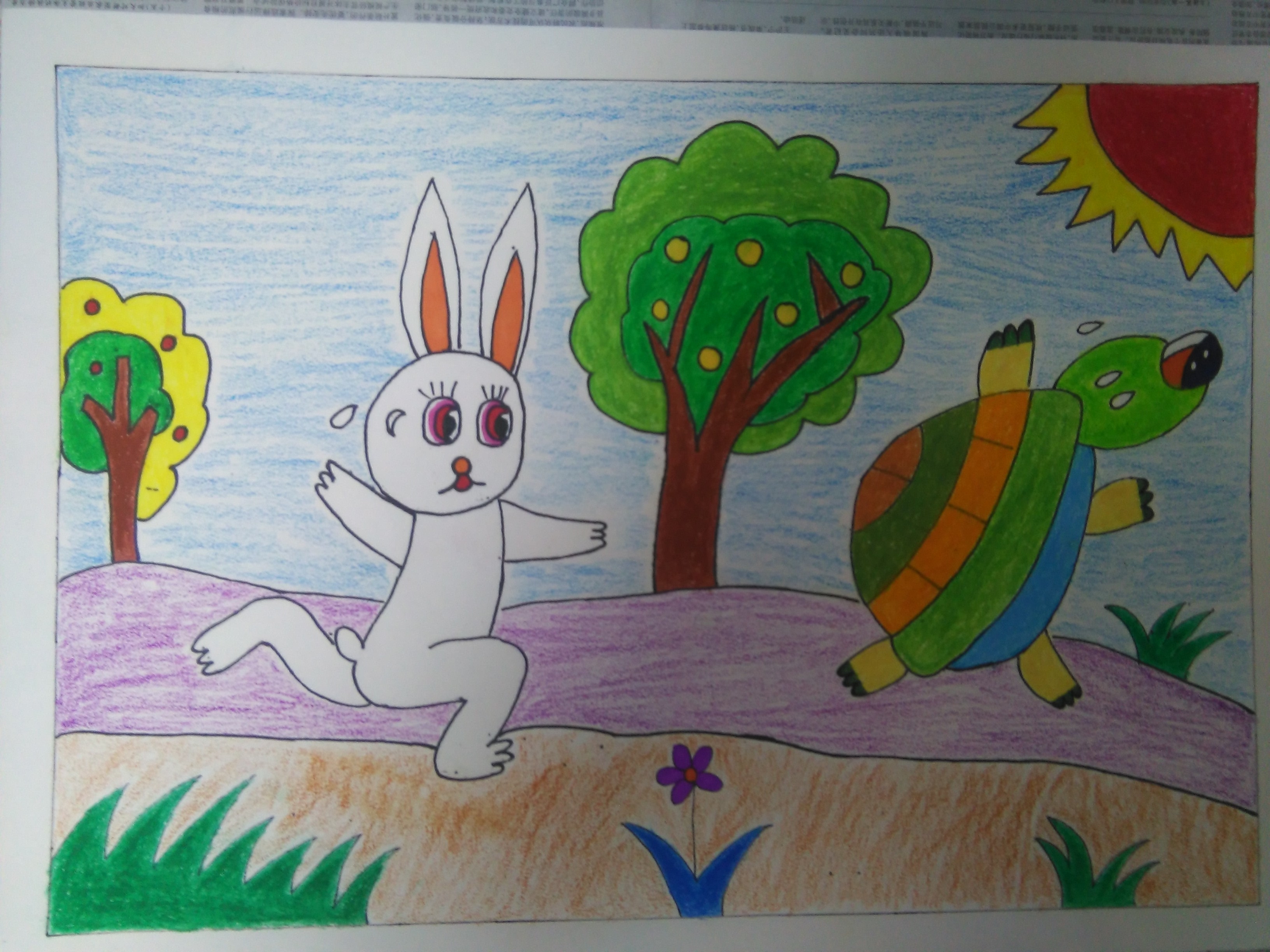 少女心爆棚的又简单的简笔画,安静女孩彩色简单简笔画图片