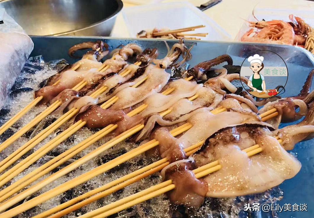 一人吃海鲜自助,朋友请吃海鲜大餐