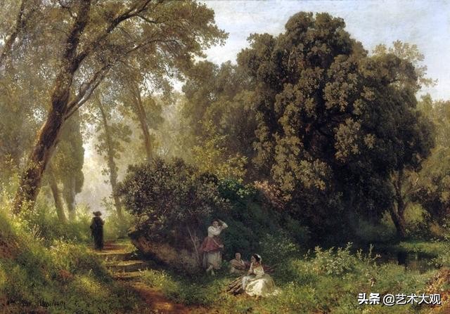 芬兰大师古典风景油画作品欣赏,顶级的欧洲午后阳光风景油画