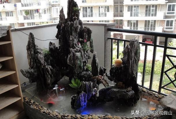 假山水池如何制作,屋顶假山水池设计