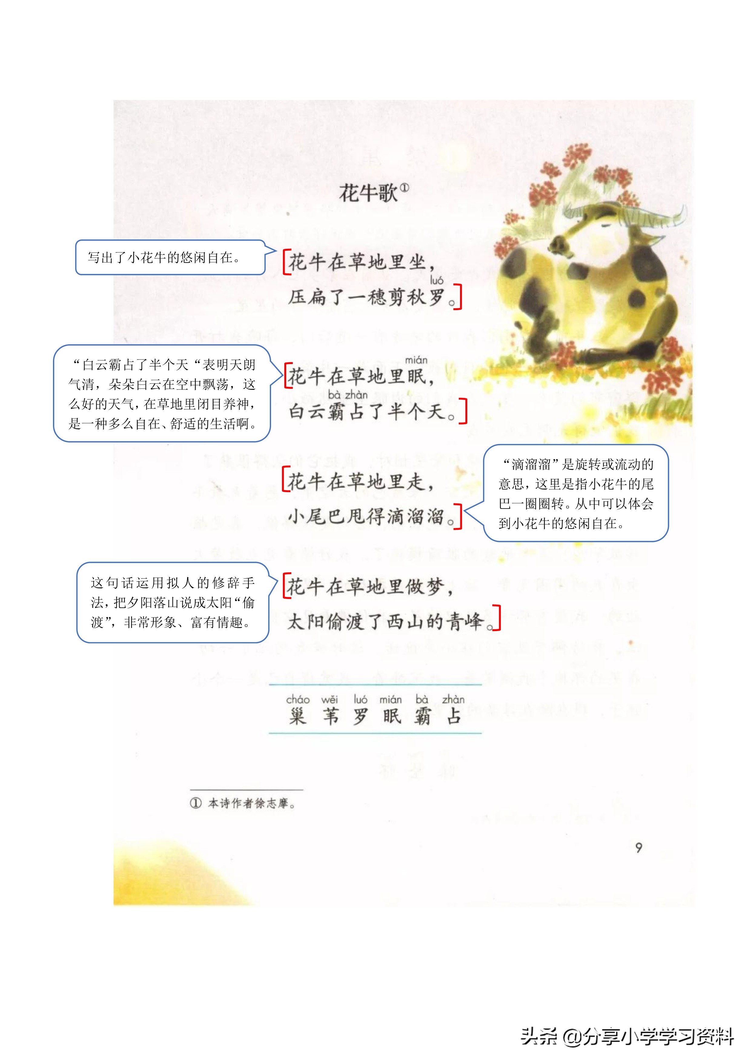 小学语文五年级下册草船借箭笔记,乐乐课堂学霸笔记小学语文四年级