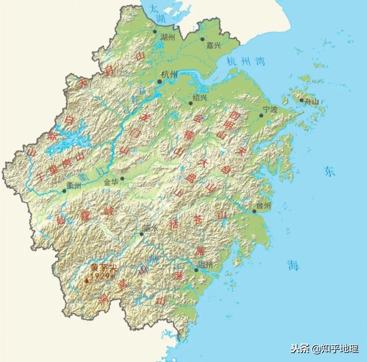 中国地理浙江省,浙江中国地形