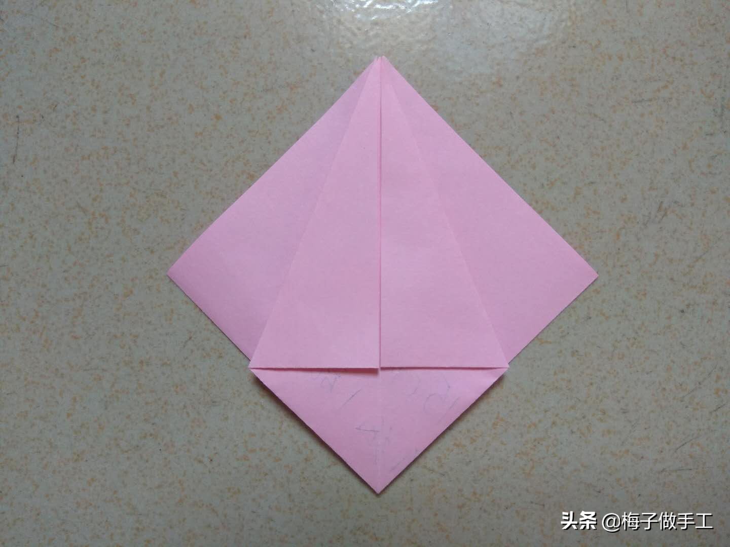 折纸手工陀螺简单一张纸,折纸陀螺一张纸做法最简单