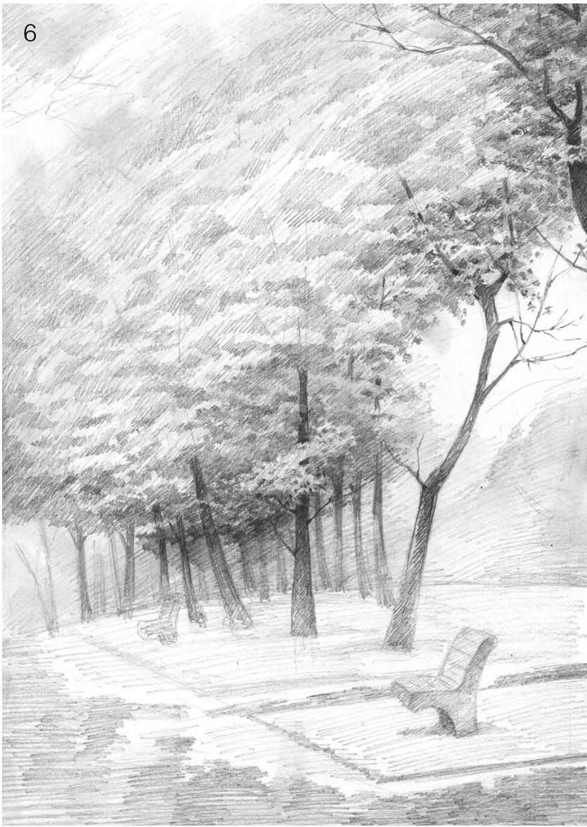 素描画画教程7-12岁素描风景画,2023年趣味素描风景画教程ppt