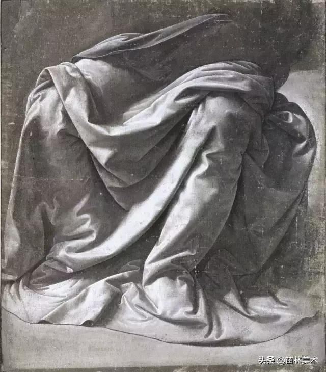 素描简单的衬布褶,素描衬布非常暗